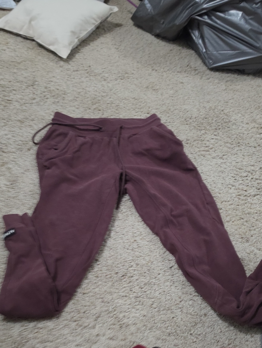 Alphalete Maroon Drawstring Jogger Pants